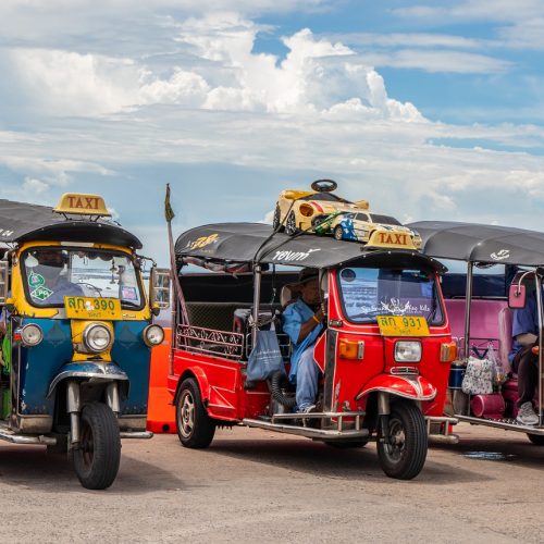 tuk-tuk, vehicles, street